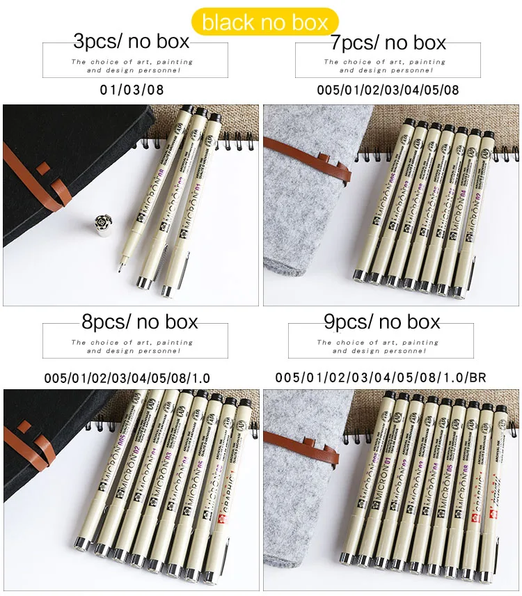 Япония Сакура scriptliner маркер 0.5 0.3 0.8 различных размеров Нить рисунок пером Цвет ручка много поставок живопись