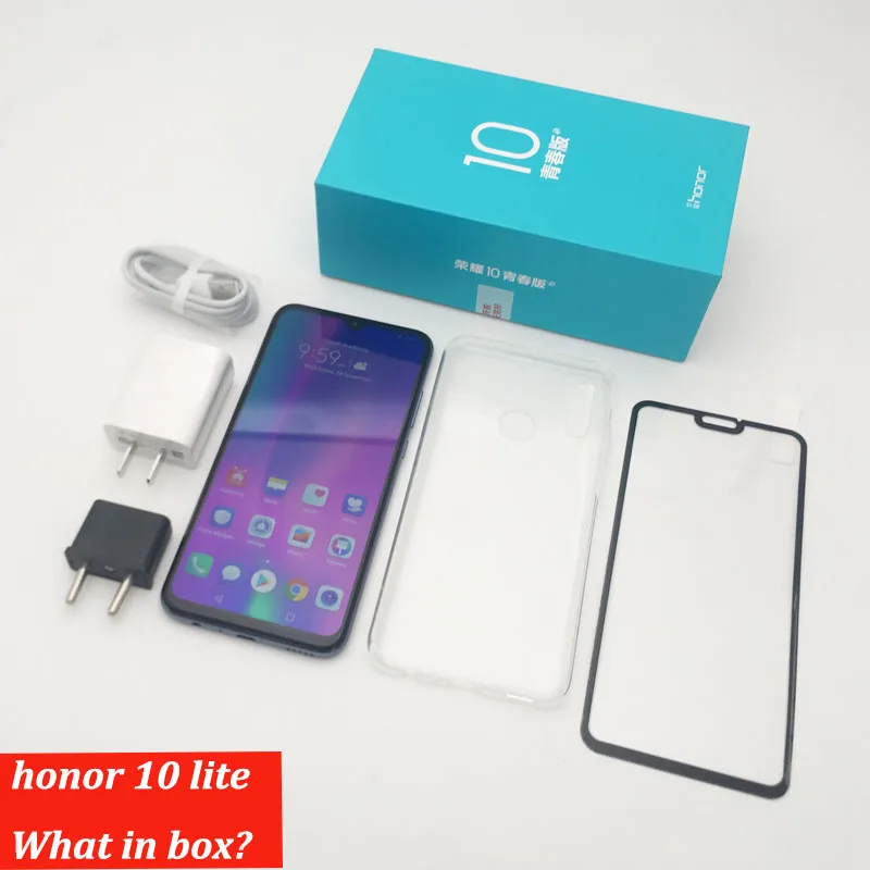 Новое поступление смартфон Huawe honor 10 Lite honor 10 6,21 дюймов 2340*1080 Восьмиядерный мобильный телефон 3 камеры отпечатков пальцев