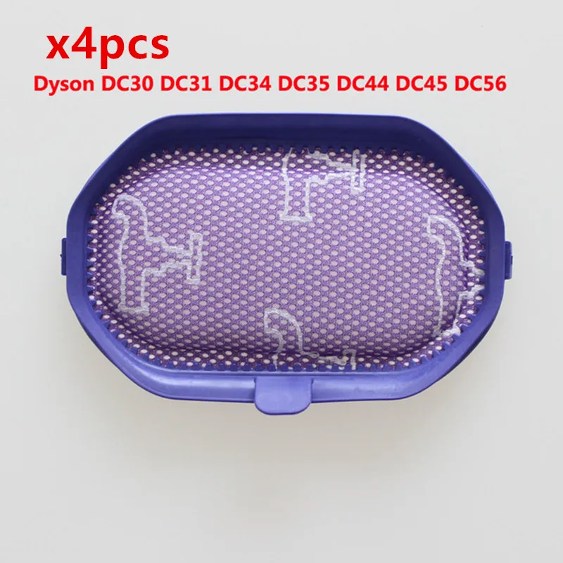 

4 pcs Pre-Filter for Dyson DC30 DC31 DC34 DC35 DC44 DC45 DC56 Animal DC44 Digital Slim Vacuum Cleaner Parts HEPA Filters