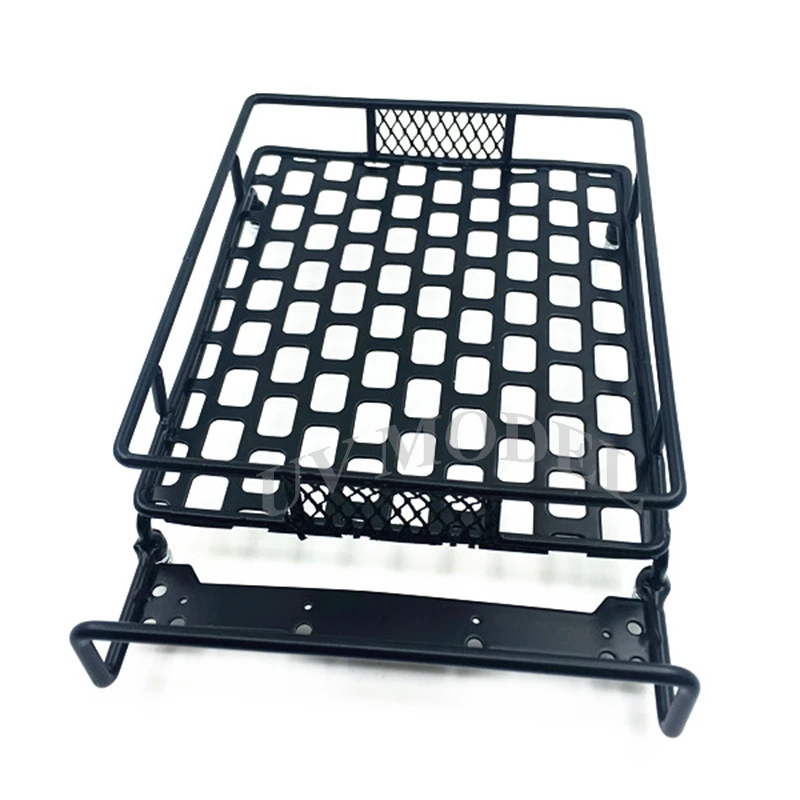 

High Quality Metal Roof Luggage Rack with LED Light Bar for 1/10 1/8 RC Cars Rock Crawler Rally CC01 CR01 D90 AXIAL SCX10 #D