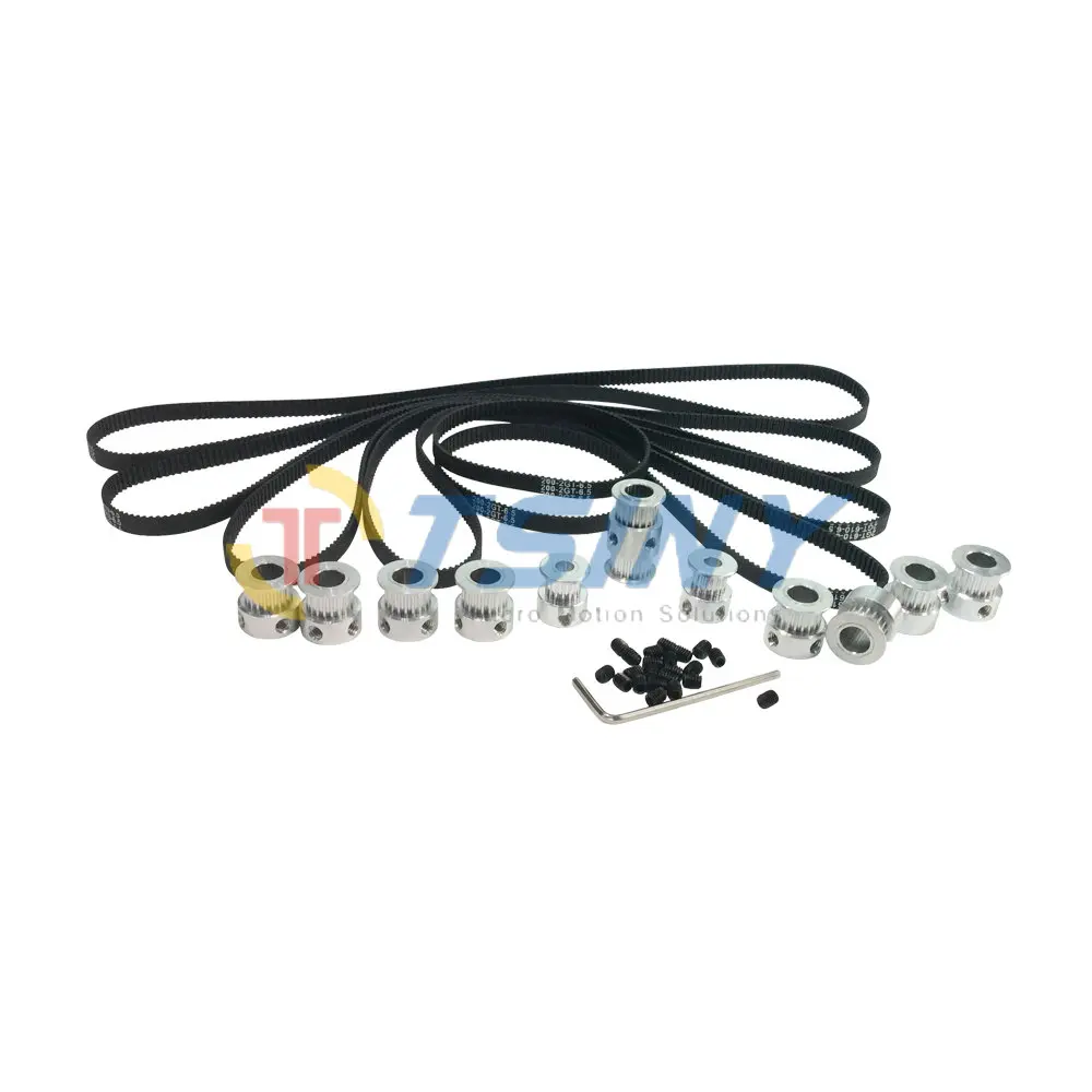 

GT2 Cloesd Loop Timing Belt 200mm*2pcs 610mm*4pcs and 2GT Pulley 16 Teeth 2pcs 20 Teeth 8pcs Double Head 20 Teeth for DIY Parts