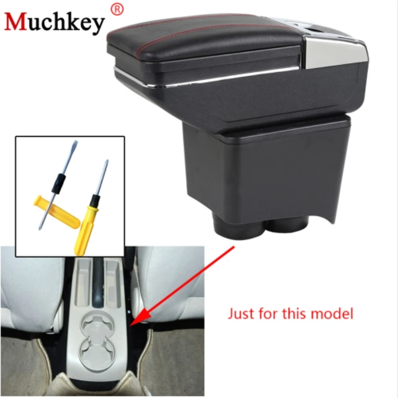 

For Volkswagen VW Polo 9N 2002 2003 2004 2005 2006 2007 2008 2009 Armrest Box Car Center Arm Rest Box Cup Holder Seat Armrests