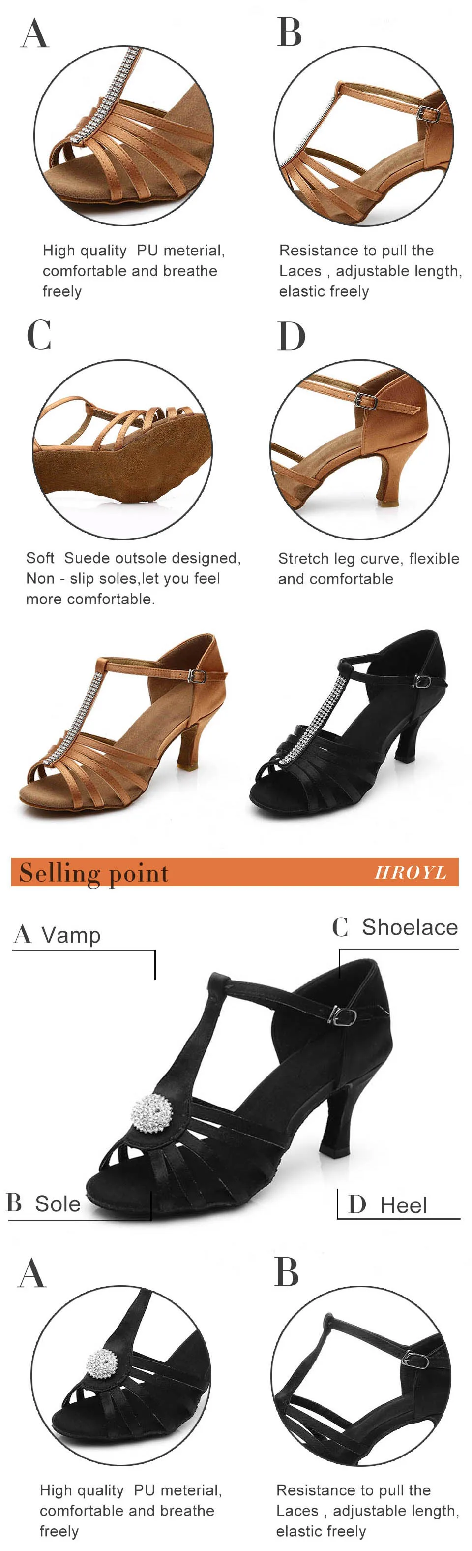 Новые женские бальные туфли для латинских Танго, танцевальные туфли на каблуке 7/5 см, женские/женские туфли для танцев, мягкая подошва