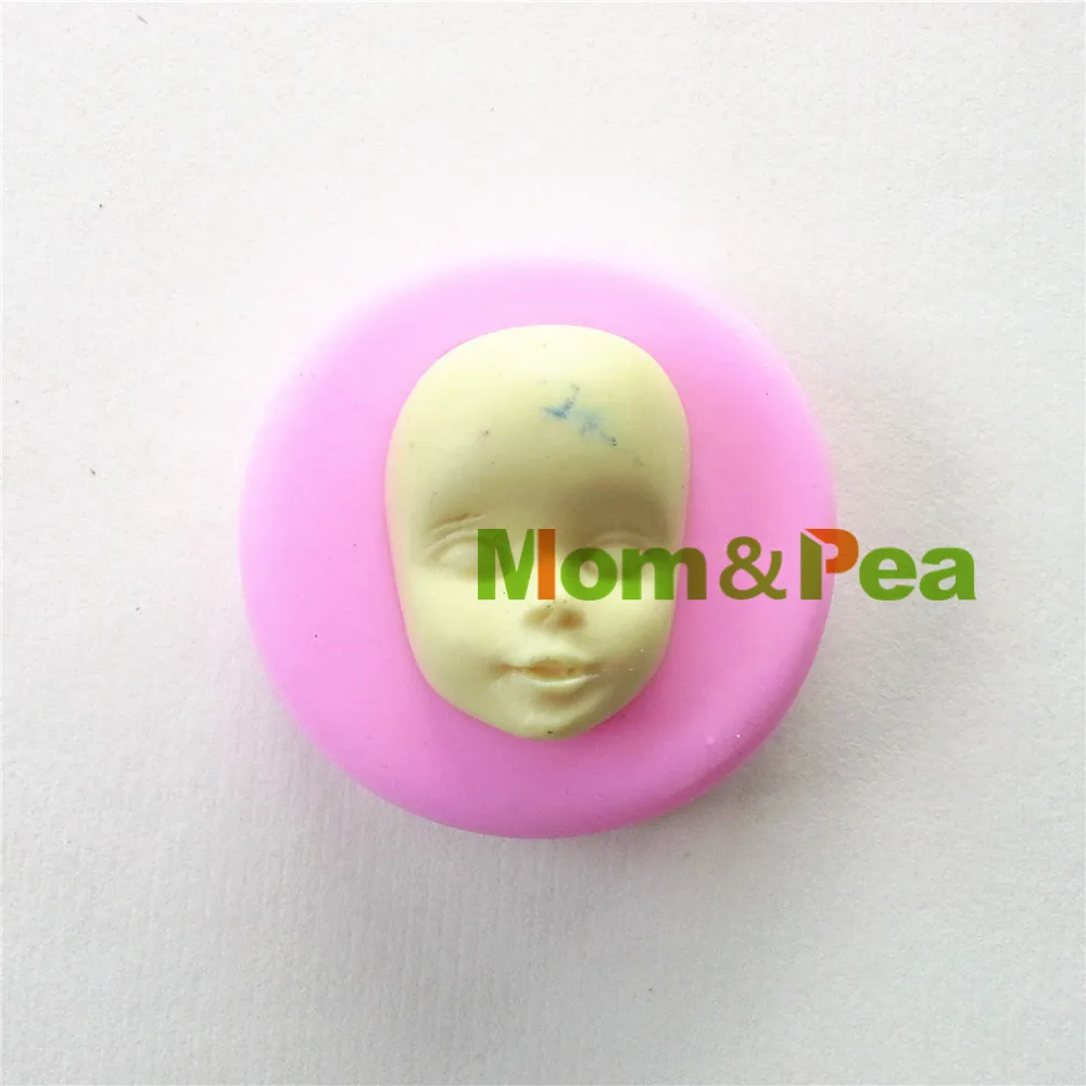 0838 Бесплатная доставка силиконовая форма в форме лица Mom & Pea украшение для торта 3D