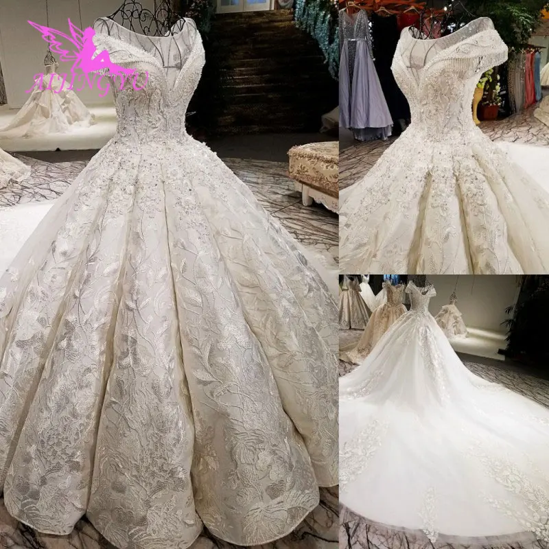 Aijingyu White Wedding Simple Dresses Cheap Gowns Widding With
