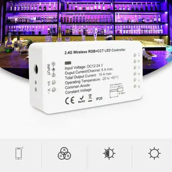 

2.4G Wireless RGB / CCT LED Controller Smart Home Wall Light Touch Wireless Remote Controller Switch WIFI LED Lamp 3C17