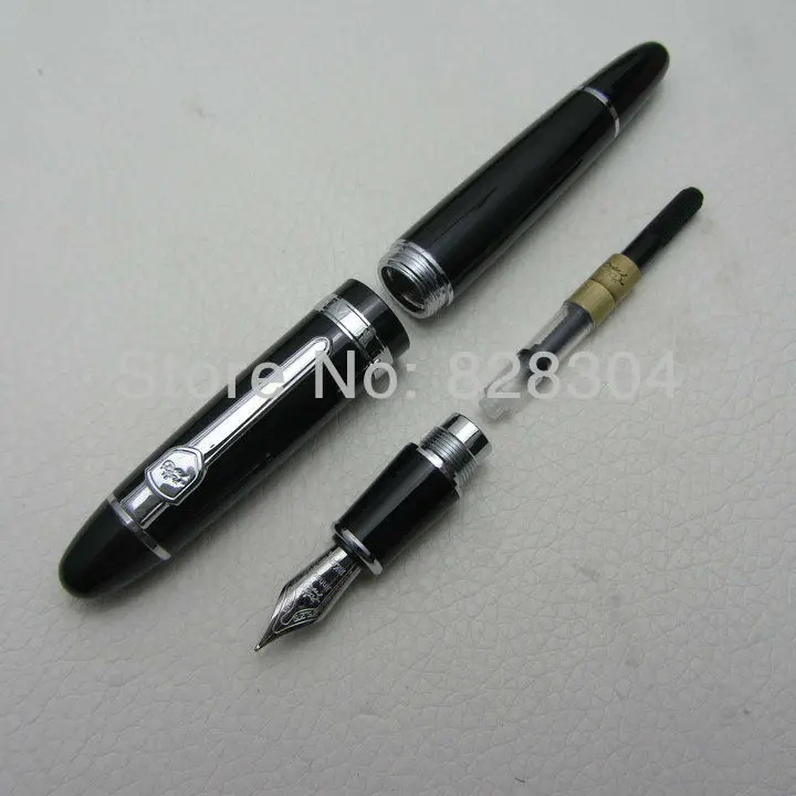 Jinhao 159 высококлассные черные средние перьевые ручки domineering