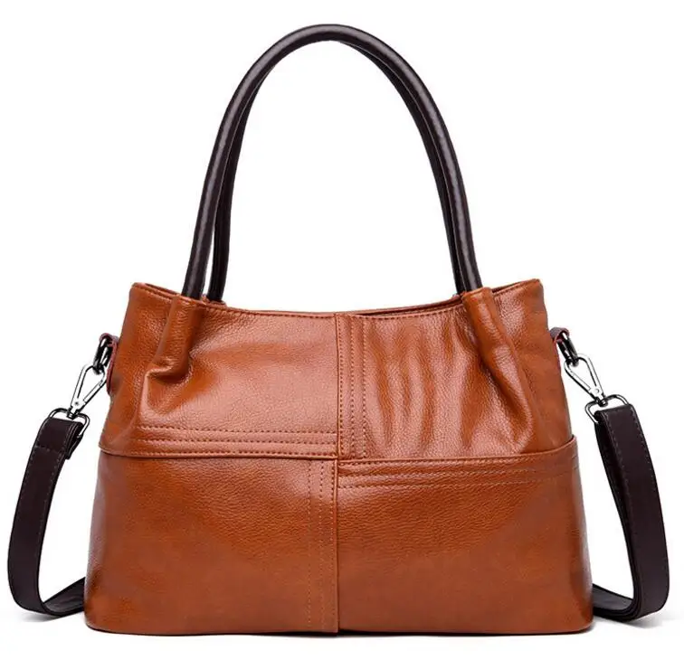 

2019 NEW PU Leather handbags litchi grain women handbags fashion Portable shoulder messenger bags composite