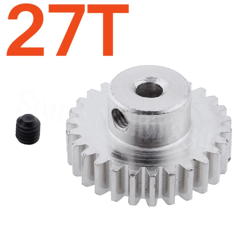 

Steel Metal 27T Teeth Motor Pinion Gear Diameter Hole: 3.175mm For RC 1/18 WLtoys A959-B A969-B A979-B K929-B Car A959-B-15