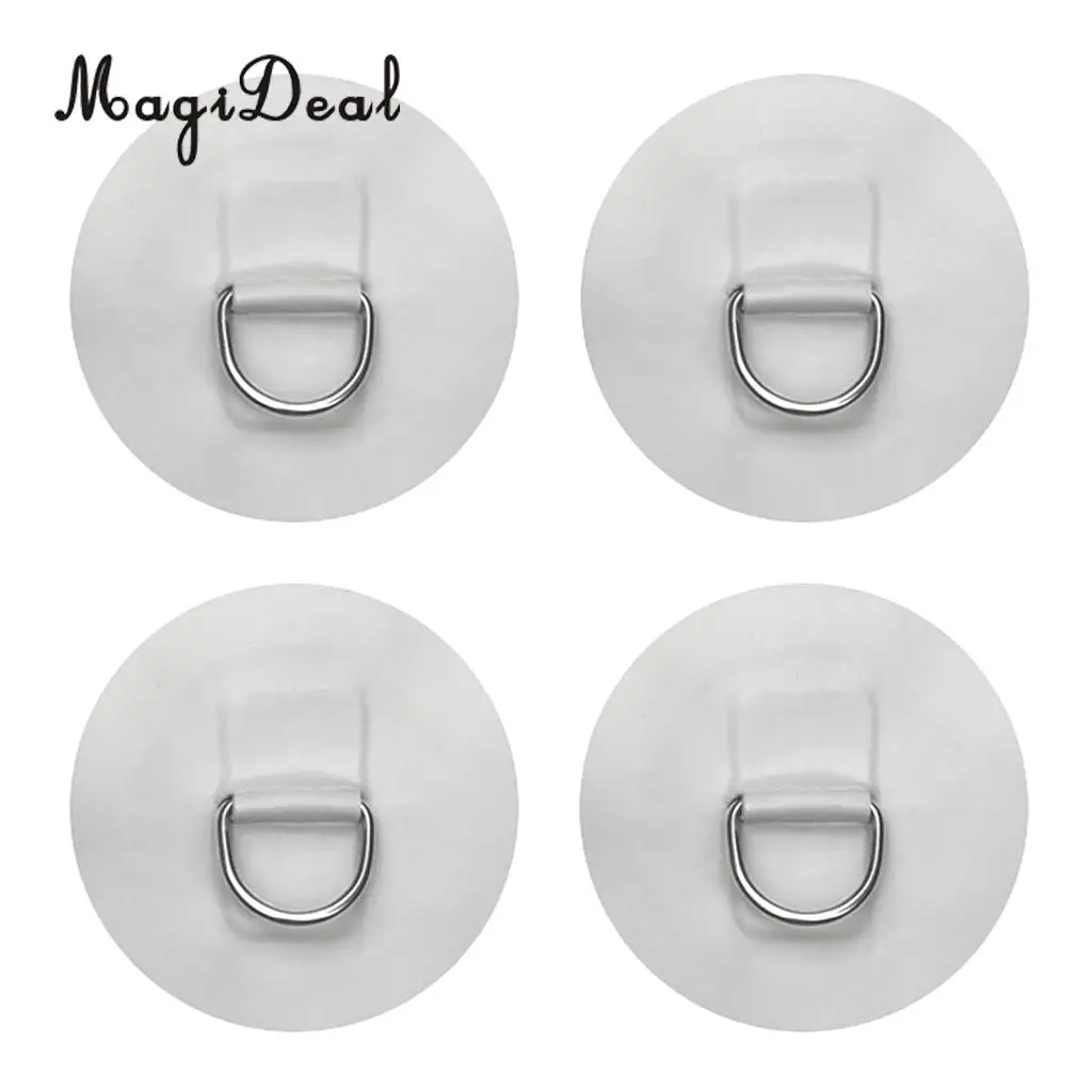 4 Pieces D-ring Pad Patch for Inflatable Boat Raft PVC Raft / Dinghy / Kayak / Canoe / SUP / Surfboard Colorful Accessories