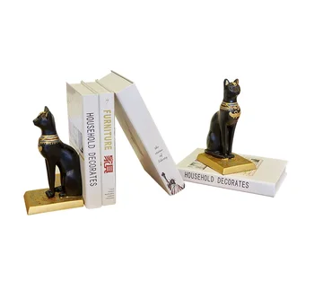

Ancient Egyptian Cat Book Ends in Polymers / Pack of 2pcs