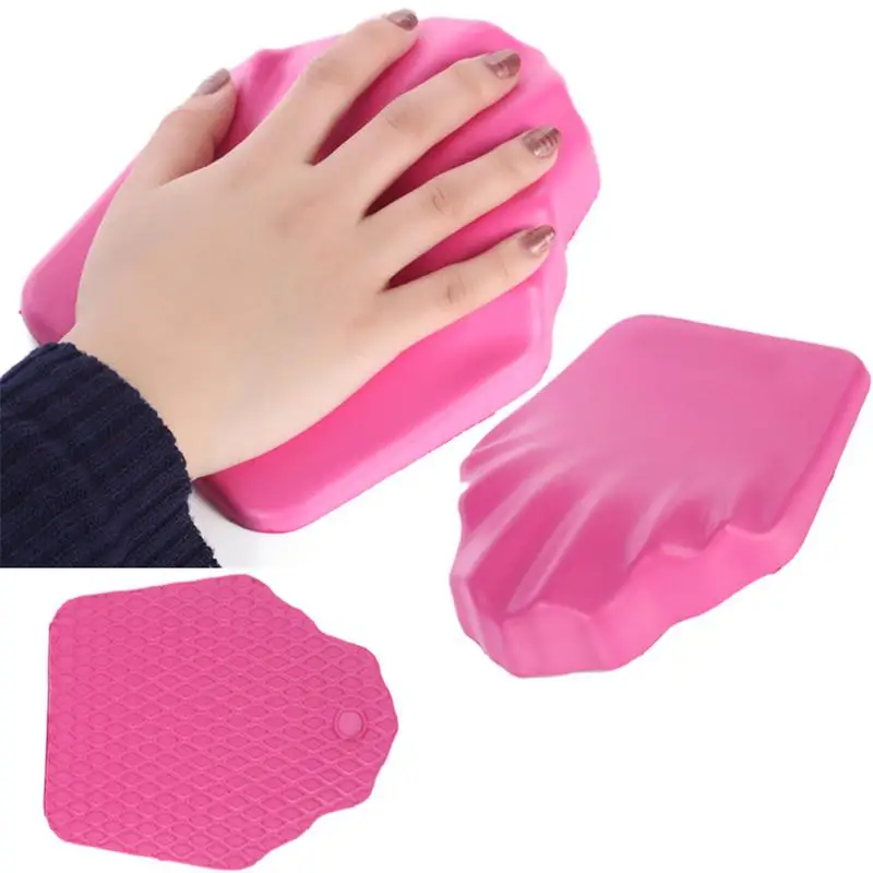 Высококачественные силиконовые подставки для рук пять пальцев форма лака для ногтей подкладка для руки розовый помогает для росписи ногтей для девочек маникюрные инструменты
