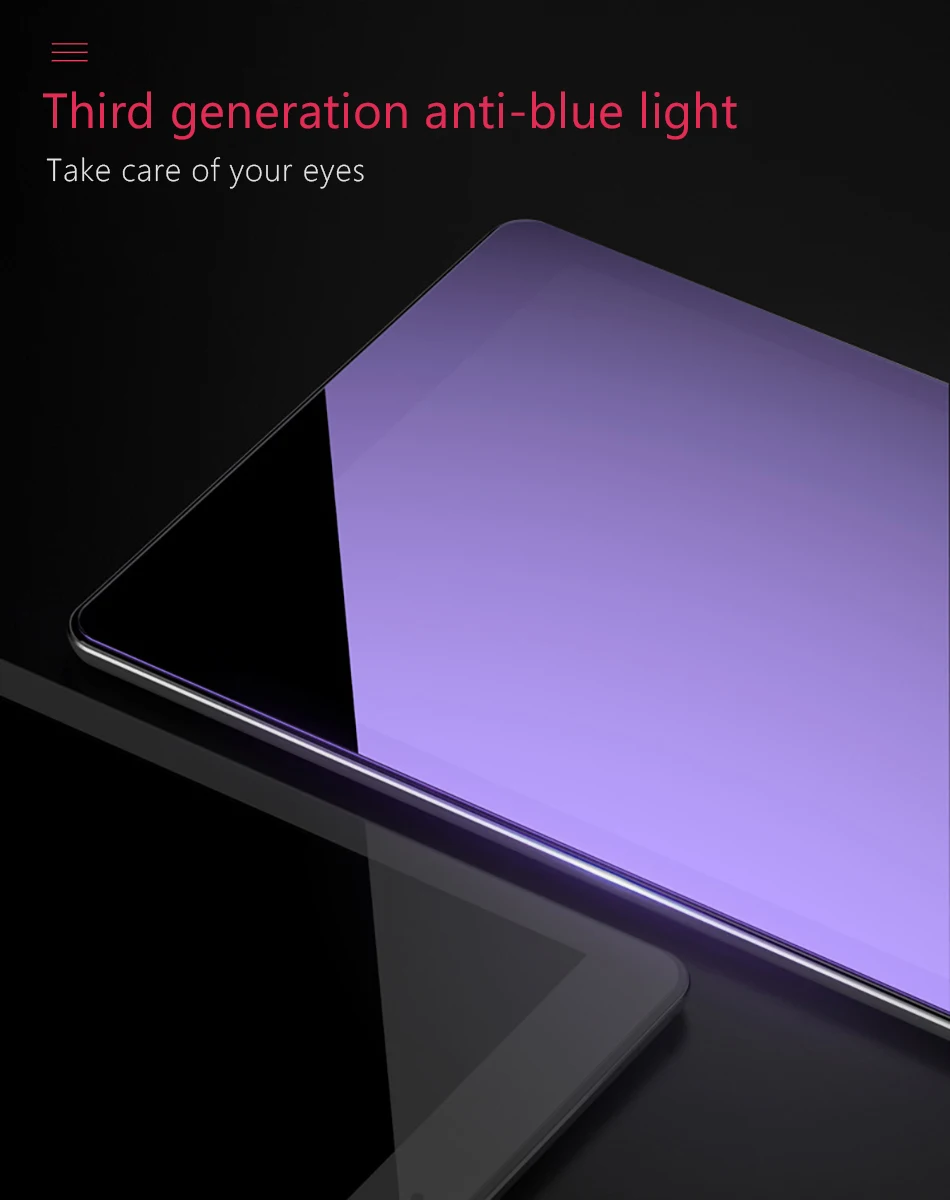 !ACCEZZ 9H Full Cover Transparent Anti Blue Ray Film Tablet For ipad mini 1 2 3 Premium Protective Tempered Glass Screen Films (16)