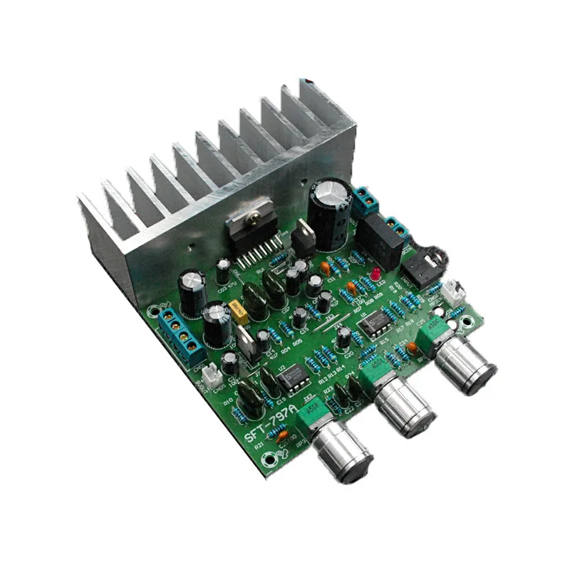 

Subwoofer TDA7379 amplifier board three-channel 64W single-supply AC-DC 12V car amplifier board