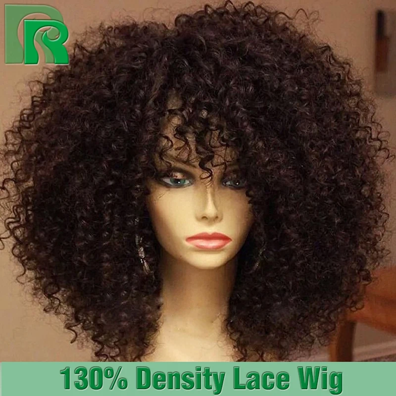 Cheap Full Lace Wigs With Baby Hair Brazilian Afro Kinky Curly
