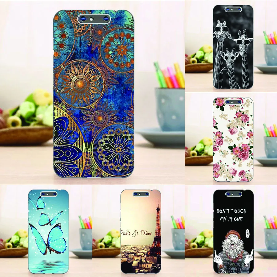 

Case For ZTE Blade V8 V 8 5.2'' Floral Tower Pattern Cover for ZTE Blade V8 mini V8mini Case for ZTE Blade V9 V 9