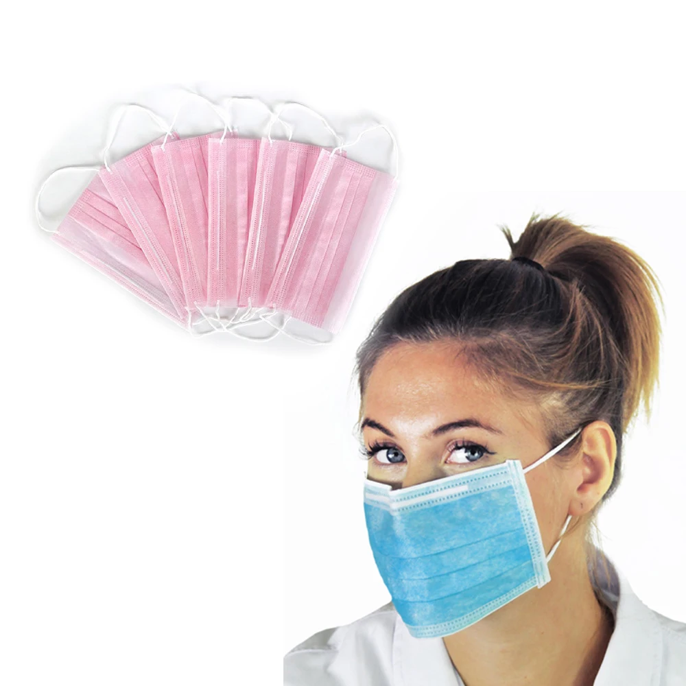 

180pcs 3 Layers Dustproof Cover Masks Set Disposable Facial Protective Mask Anti-Dust Surgical Medical Salon Earloop Face Masks