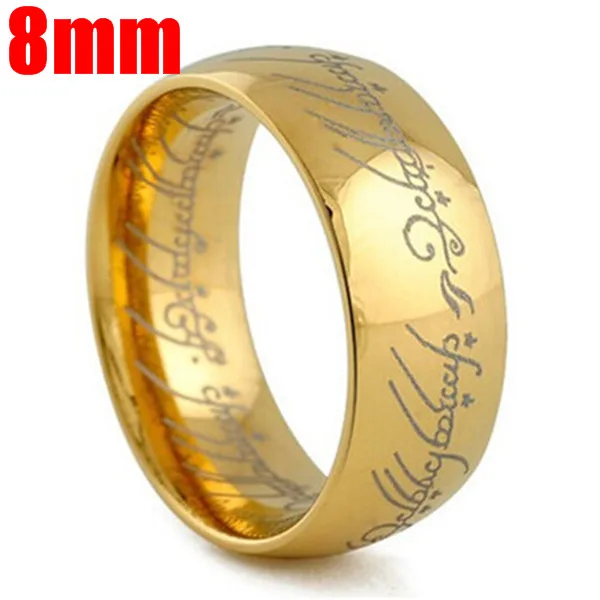 MOREDEAR Midi Ring Tungsten One Ring of Power Gold the Movie of Lovers Women and Men Fashion Jewelry wedding rings finger rings womens ring jewelry rings ring jewelry signet ring couple rings fidget rings round rings