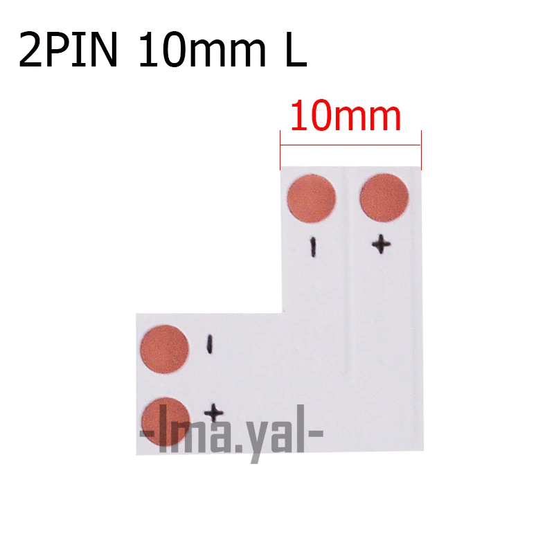 5 шт./лот 8 мм 10 мм 2 Pin 4PIN L форма адаптеры один цвет 3528 5050 RGB 2812 светодиодные ленты угол для крестовых разъемов без пайки