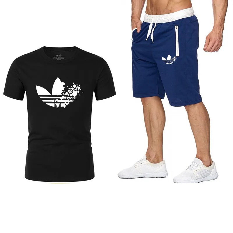 2019 Newest O-neck fashion short sleeves men Fashion doodle Print Cotton funny Fitness men tops tees casual motion tshirt+