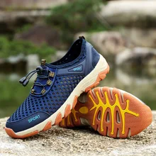 Летняя мужская обувь; Модные дышащие сандалии; Мужская Спортивная обувь; сетчатая Повседневная легкая обувь; уличная походная обувь; Sandalias 2A