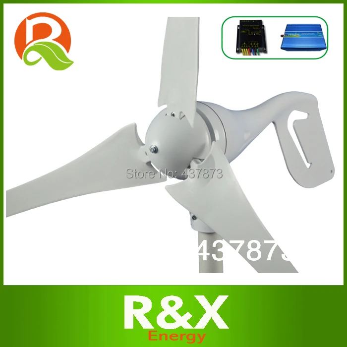 

400W Horizontal wind generator 12V/24V used for home. Combine with wind/solar hybrid controller(LED display)+600w inverter.