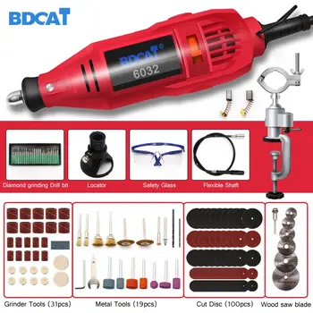 

BDCAT 180W Electric Grinder Dremel Tool Engraving Mini Drill Polishing Machine Rotary Tool with 187pcs Power Tools Accessories
