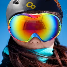 VANREE HXYJ002 очки для катания на лыжах анти туман UV400 защита для женщин зимние очки двойной слой