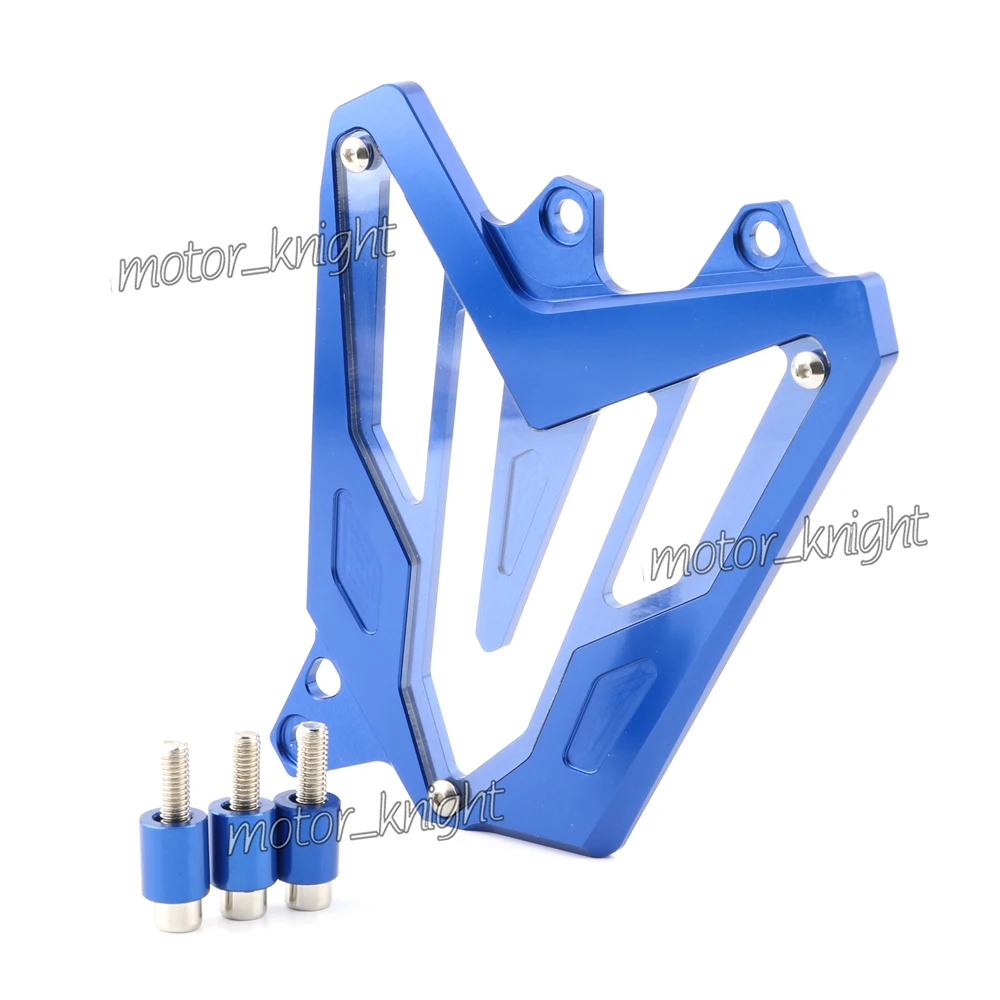 Мотоцикл с ЧПУ передняя Звездочка двигателя защитная цепь Защитная крышка для Yamaha mtmt07 2013- FZ07 - Цвет: Синий