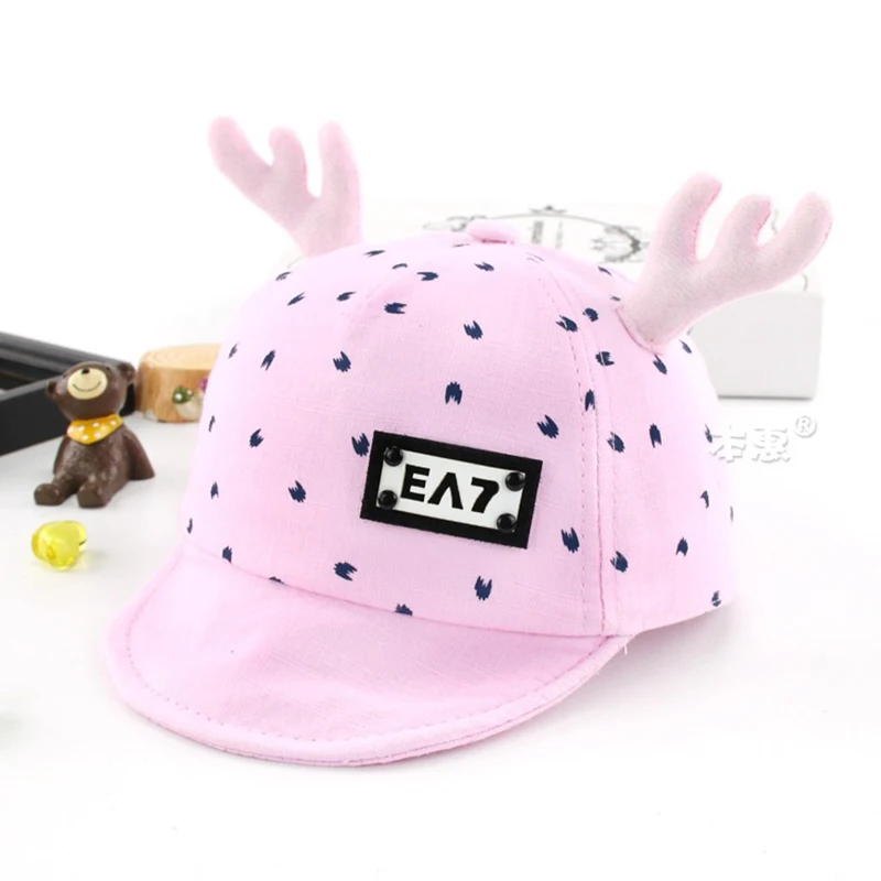 LXXU Baby Christmas Antlers Hat Multi Colors Cotton Material Suit for 6 to 18 Months 46-50 cm Adjustable Children Cap | Детская одежда