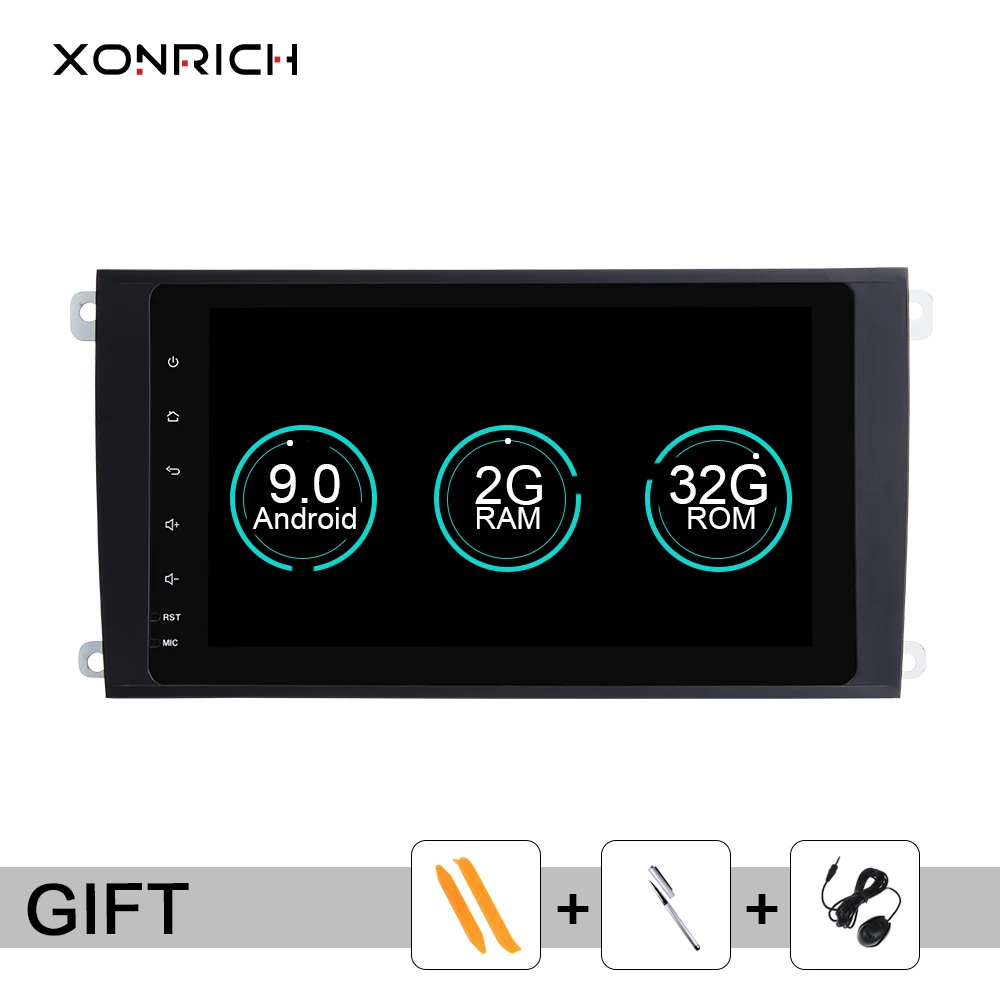 Excellent 2 din Android 9.0 GPS Radio For Porsche Cayenne S GTS 2002-2009 multimedia player stereo Audio screennavigation dvd cd head unit 0