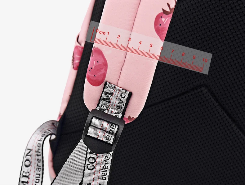 WINNER Fashion Backpack Girls Cute Cartoon Style School Backpack Kawaii Strawberry Print Backpack Bags For Women 2018 (11)