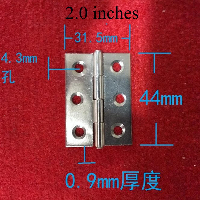 2 шт/лот нержавеющей стальной шкаф с ящиками дверные петли 1," /2,0"/2," Длина