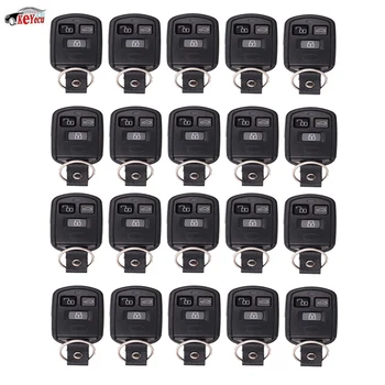 

KEYECU 20Pcs New Replacement Remote Car Key Shell Case Fob 3 Button for Hyundai Sonata Accent X300 X350 without Battery Holder