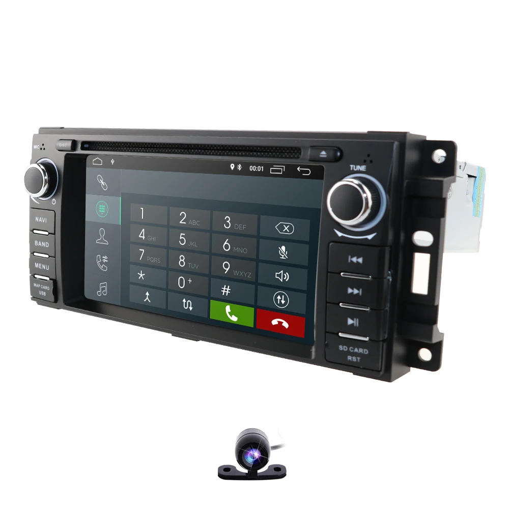 Excellent Android 9.0 Car Multimedia DVD Player Radio For Chrysler 300C jeep Compass/Dodge/Grand Cherokee GPS Navigation stereo FM 1