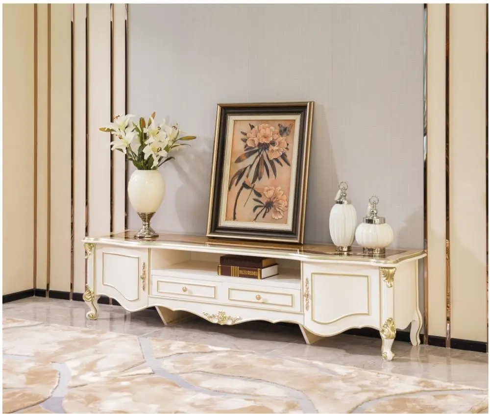 العتيقة غرفة المعيشة الأثاث الخشبي العليا lcd tv stand o1178