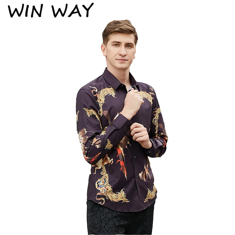 Win Way Повседневный китайский размер M XXXL стильная нижняя рубашка Европейский