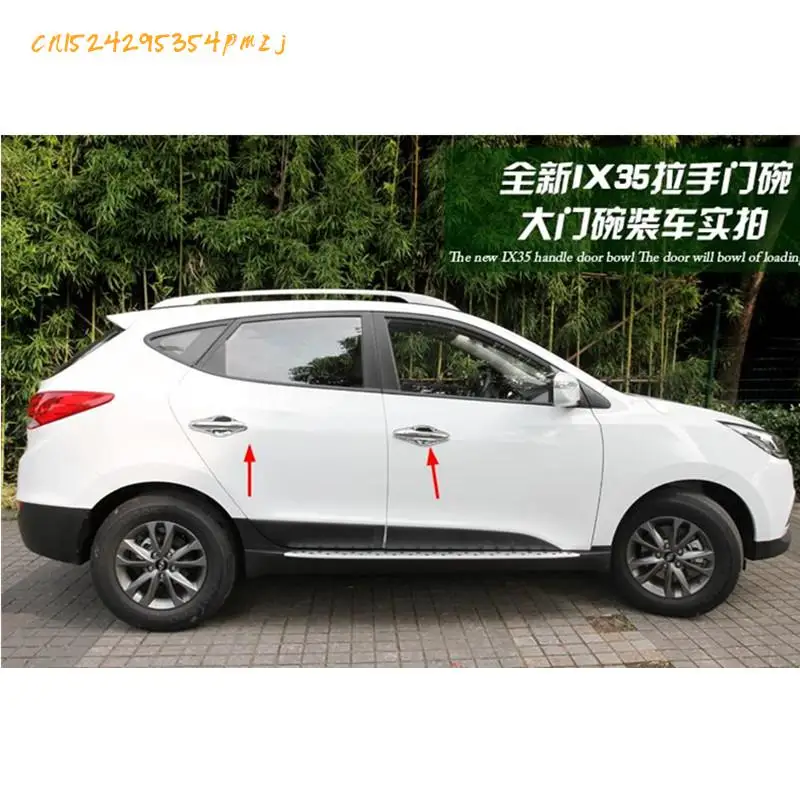 8 шт./компл. ABS хромированная крышка ручки обшивка стикер для Hyundai Tucson IX Ix35 35 2010 20112012