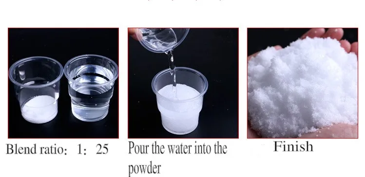 2019 DIY Winter White Growing Magical Fake Snow Powder Grow Instant Christmas Science Magic Toys Kids Anti Brain Stress Relief