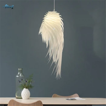 

Modern Design Pendant Lights Feather Wings Shape Led E27 Living Room Cafe Dining Room Lighting Fixture Home Deco Hanging Lamp