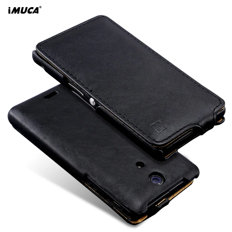 Imuca подлинная кожа флип чехол для Sony Xperia ZR M36H / C5502 / C5503 мобильный телефон чехол