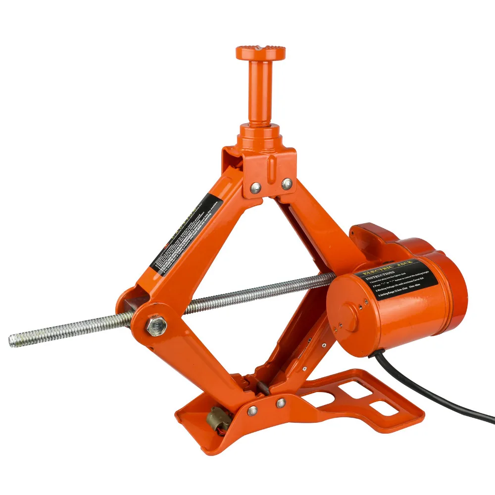 Car Electric Scissor Jack Floor 3 Ton 6600lb DC 12v Lift Screw Jacks