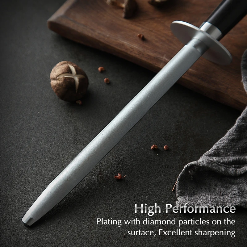  XINZUO Knife Sharpener Rod Kitchen Accessorie High Carbon Stainless Steel Sharpener Stick Knife Gri - 32961500186