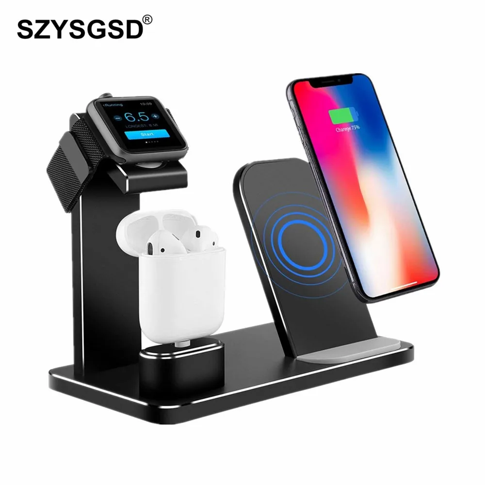 3 In 1 Charging Dock Station Fast Wireless Charger For