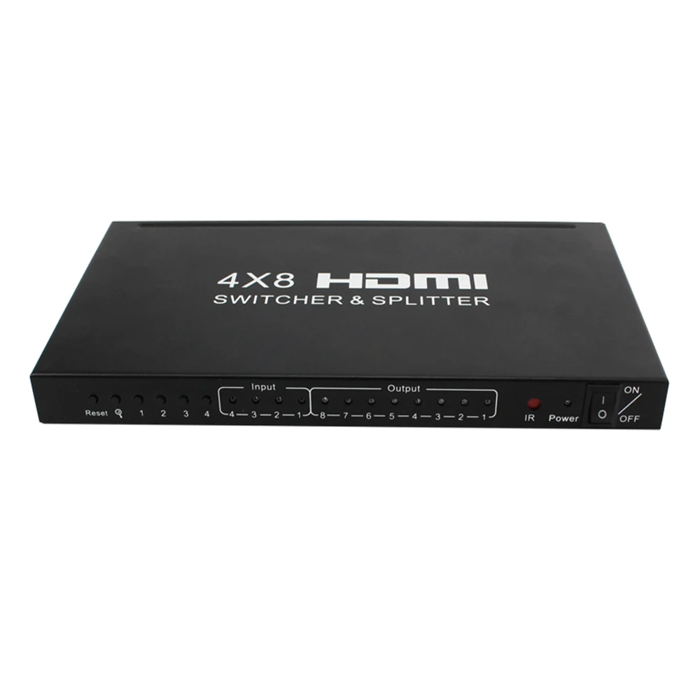 HDMI коммутатор 4 в 8 выход 4*8 HD ТВ Видео Kvm переключатель Hdmi 4K * 2K 3D|KVM-переключатели| |
