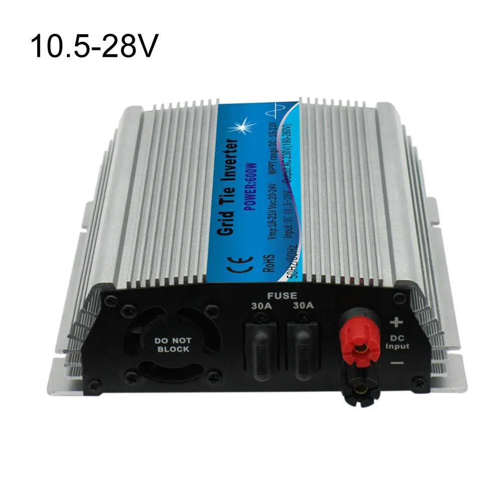600W инвертор с чистым синусом сетевой Инвертор солнечной энергии 10 5 28V DC 120/230V AC
