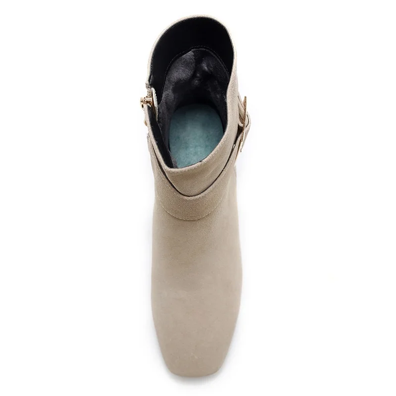 Suede angle boots VENCHALE 2017 Ankle high-end ank