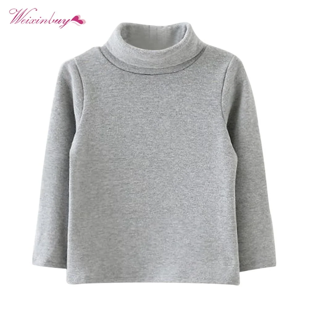 VOGUE CODE Winter Girl Cotton Knitwear High Neck Solid Base Shirt