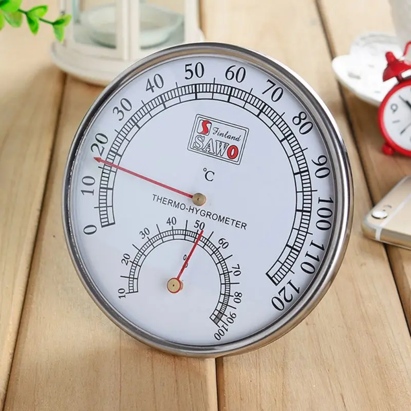 Термометр для сауны, металлический чехол, термометр для паровой сауны, гигрометр, для ванны и сауны, для использования в помещении, на открытом воздухе,#715