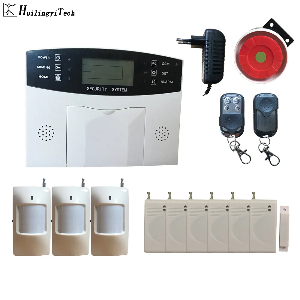 Wireless GSM Autodial SMS Office Smart Home Office DIY Security System Set NEU
